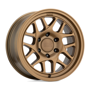 KMC KM717 BULLY OL Matte Bronze 17x7 +10 5x139.7mm 108mm - WheelWiz