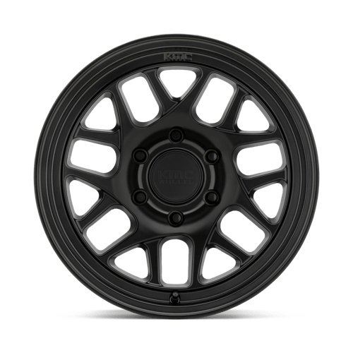 KMC KM717 BULLY OL Satin Black 17x8.5 +18 6x114.3mm 66.1mm - Wheelwiz