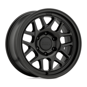 KMC KM717 BULLY OL Satin Black 17x7 +10 5x139.7mm 108mm - WheelWiz