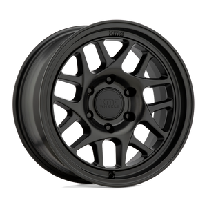 KMC KM717 BULLY OL Satin Black 17x7 +10 5x139.7mm 108mm - WheelWiz