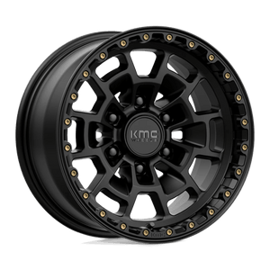 KMC KM718 SUMMIT Satin Black 16x8 0 6x139.7mm 106.1mm - Wheelwiz