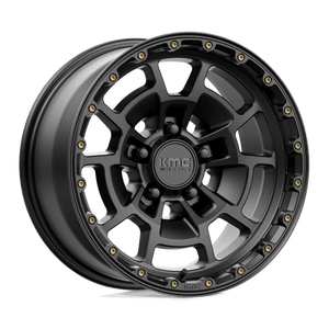 KMC KM718 SUMMIT Satin Black 17x8.5 0 5x150mm 110.1mm - Wheelwiz