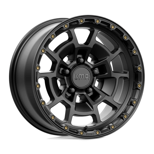 KMC KM718 SUMMIT Satin Black 17x8.5 0 5x127mm 71.5mm - Wheelwiz
