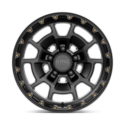 KMC KM718 SUMMIT Satin Black 17x8.5 0 5x127mm 71.5mm - Wheelwiz