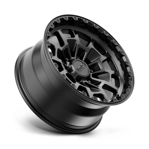 KMC KM718 SUMMIT Satin Black W/ Gray Tint 17x8.5 0 6x139.7mm 106.1mm - Wheelwiz