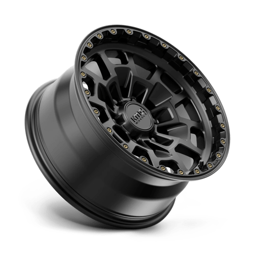 KMC KM718 SUMMIT Satin Black 17x8.5 0 6x139.7mm 106.1mm - Wheelwiz