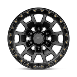 KMC KM718 SUMMIT Satin Black 17x8.5 0 6x139.7mm 106.1mm - Wheelwiz