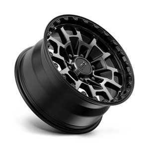 KMC KM718 SUMMIT Satin Black W/ Gray Tint 17x8.5 +18 6x139.7mm 106.1mm - Wheelwiz