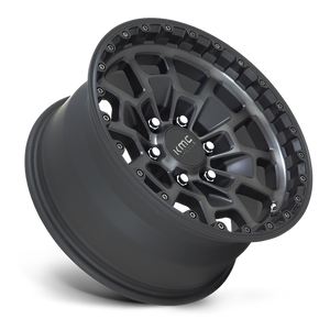 KMC KM718 SUMMIT Satin Black W/ Gray Tint 17x8.5 0 6x139.7mm 106.1mm