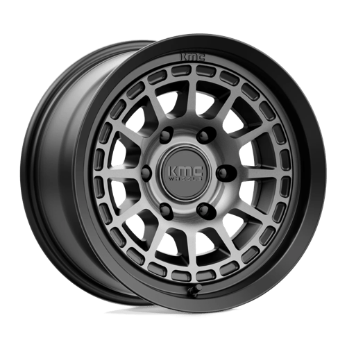 KMC KM719 CANYON Satin Black W/ Gray Tint 17x8 +20 6x139.7mm 106.1mm - Wheelwiz