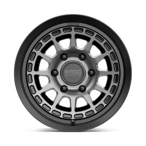 KMC KM719 CANYON Satin Black W/ Gray Tint 16x8 0 6x139.7mm 106.1mm - Wheelwiz