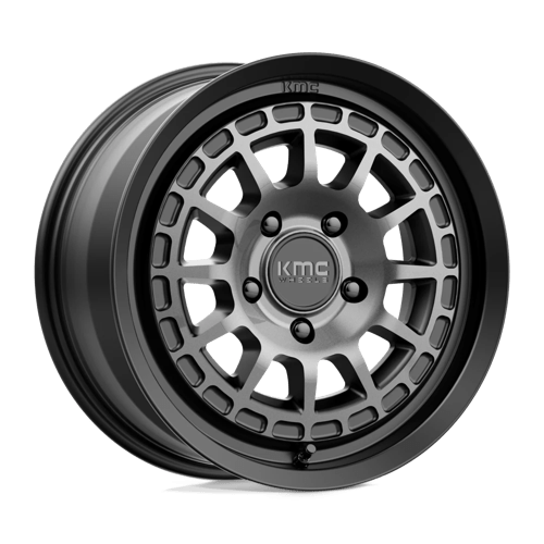 KMC KM719 CANYON Satin Black W/ Gray Tint 17x8 +35 5x114.3mm 72.6mm - Wheelwiz
