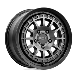KMC KM719 CANYON Satin Black W/ Gray Tint 17x8 +35 5x114.3mm 72.6mm - Wheelwiz