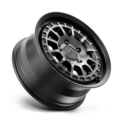 KMC KM719 CANYON Satin Black W/ Gray Tint 17x8 +35 5x114.3mm 72.6mm - Wheelwiz