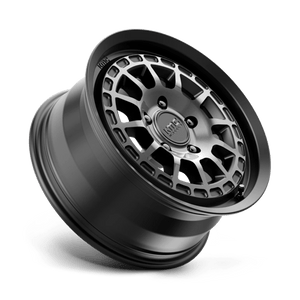KMC KM719 CANYON Satin Black W/ Gray Tint 17x8 +35 5x114.3mm 72.6mm - Wheelwiz
