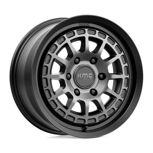 KMC KM719 CANYON Satin Black W/ Gray Tint 17x8 +35 6x139.7mm 100.3mm - Wheelwiz