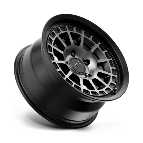 KMC KM719 CANYON Satin Black W/ Gray Tint 17x8.5 0 5x127mm 71.5mm - Wheelwiz