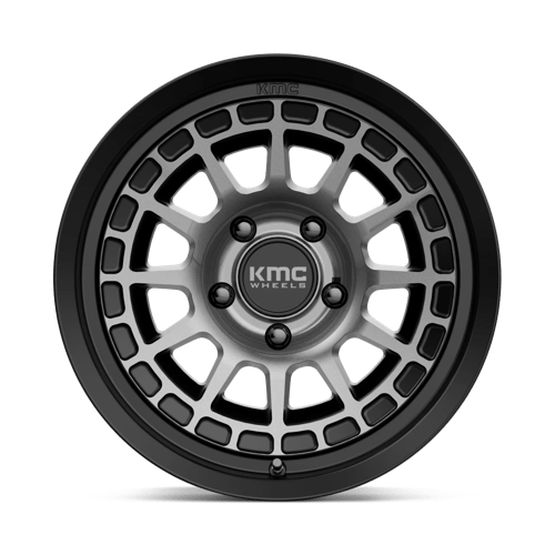 KMC KM719 CANYON Satin Black W/ Gray Tint 17x8.5 0 5x127mm 71.5mm - Wheelwiz