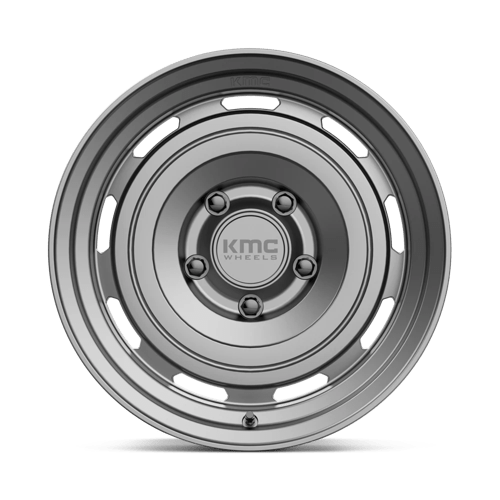 KMC KM720 ROSWELL Matte Anthracite 17x8.5 +10 5x108mm 60.1mm - Wheelwiz