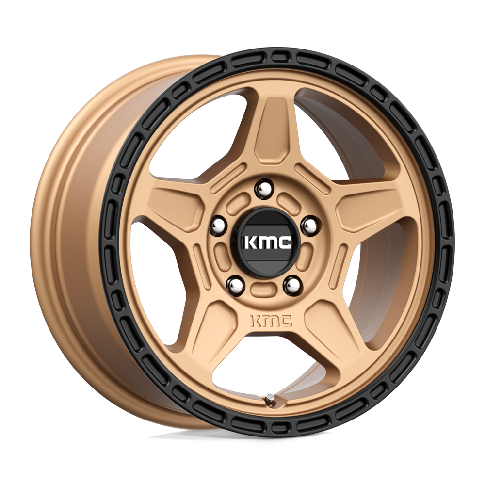 KMC KM721 ALPINE Matte Bronze With Black Lip 15x7 +15 5x100mm 72.6mm - WheelWiz