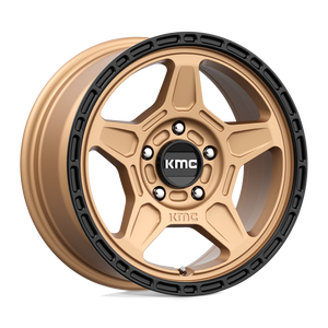 KMC KM721 ALPINE Matte Bronze With Black Lip 15x7 +15 5x100mm 72.6mm - WheelWiz