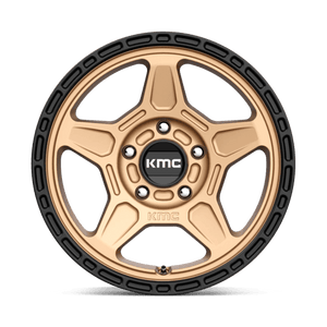 KMC KM721 ALPINE Matte Bronze With Black Lip 15x7 +15 5x100mm 72.6mm - WheelWiz