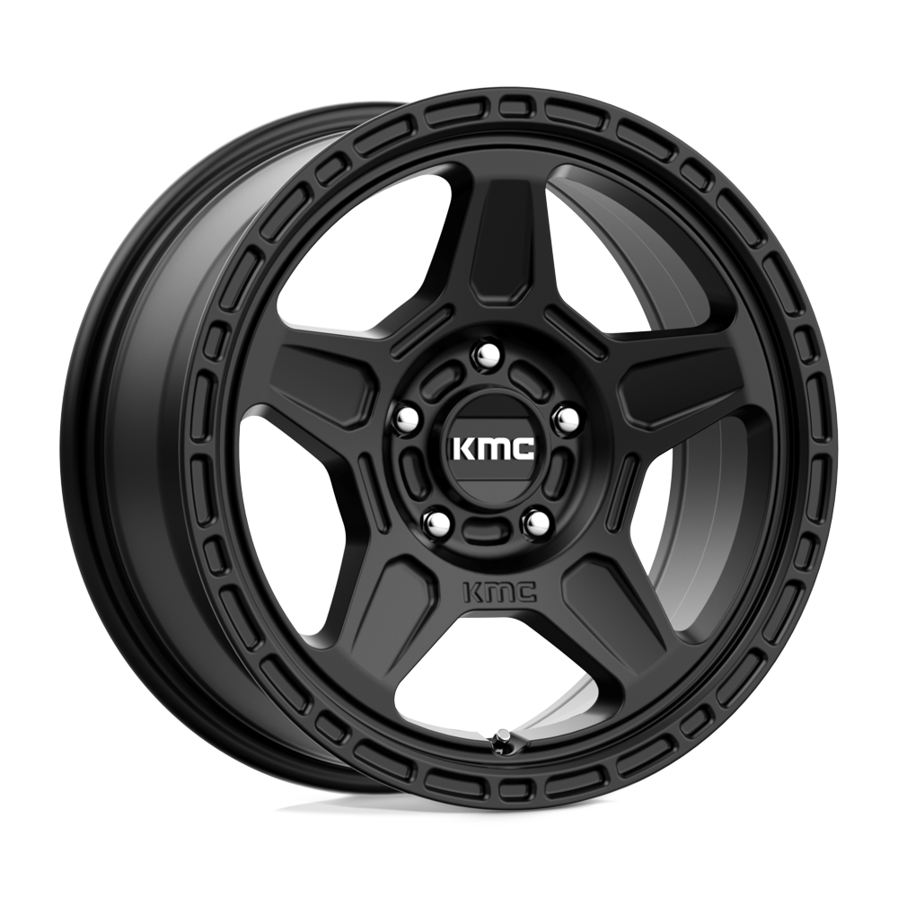 KMC KM721 ALPINE Satin Black 16x7 +15 5x100mm 72.6mm - WheelWiz