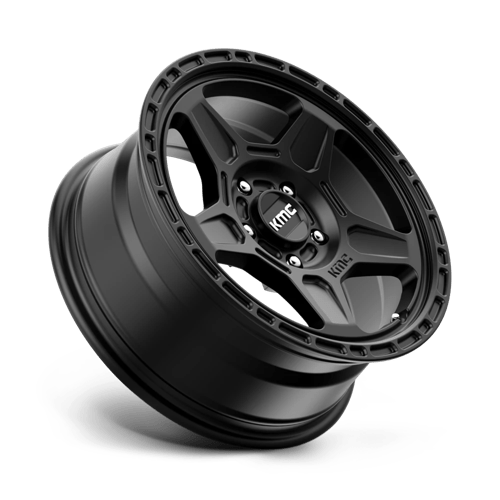 KMC KM721 ALPINE Satin Black 16x7 +15 5x100mm 72.6mm - WheelWiz