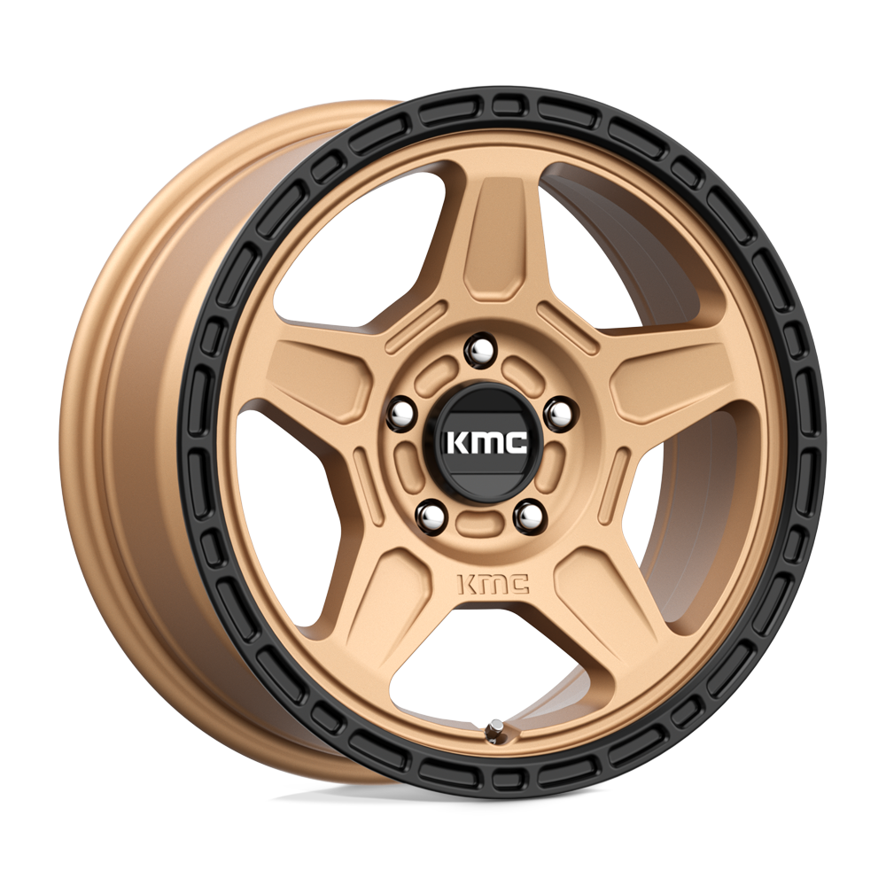 KMC KM721 ALPINE Matte Bronze With Black Lip 16x7 +15 5x100mm 72.6mm - WheelWiz