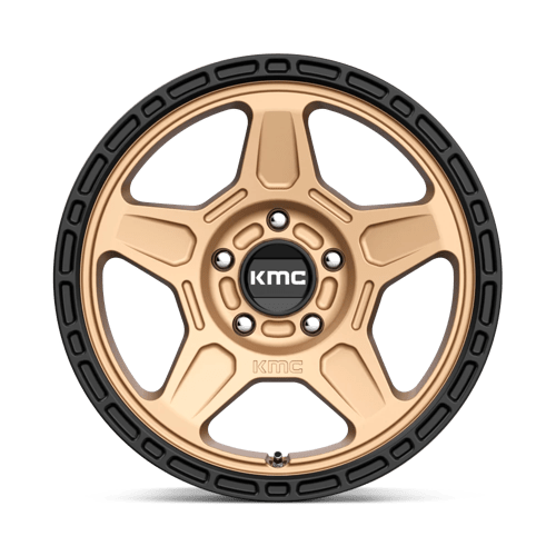 KMC KM721 ALPINE Matte Bronze With Black Lip 16x7 +15 5x100mm 72.6mm - WheelWiz