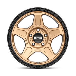 KMC KM721 ALPINE Matte Bronze With Black Lip 16x7 +15 5x100mm 72.6mm - WheelWiz