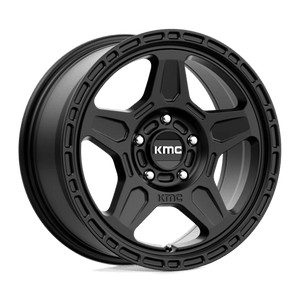 KMC KM721 ALPINE Satin Black 16x7.5 +30 5x110mm 72.6mm - WheelWiz