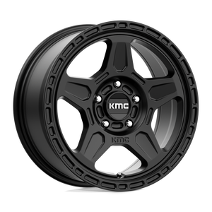 KMC KM721 ALPINE Satin Black 16x7.5 +30 5x110mm 72.6mm - WheelWiz