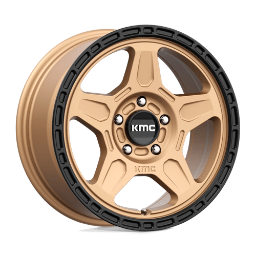 KMC KM721 ALPINE Matte Bronze With Black Lip 16x7.5 +30 5x114.3mm 72.6mm - WheelWiz