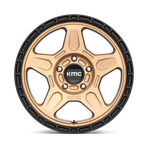 KMC KM721 ALPINE Matte Bronze With Black Lip 16x7.5 +30 5x110mm 72.6mm - WheelWiz