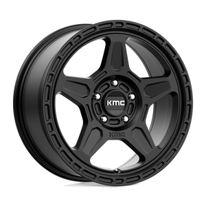 KMC KM721 ALPINE Satin Black 17x8 +38 5x110mm 72.6mm - WheelWiz