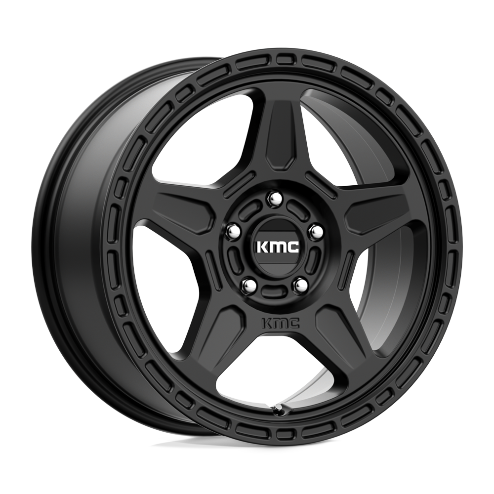 KMC KM721 ALPINE Satin Black 17x8 +38 5x108mm 72.6mm - WheelWiz