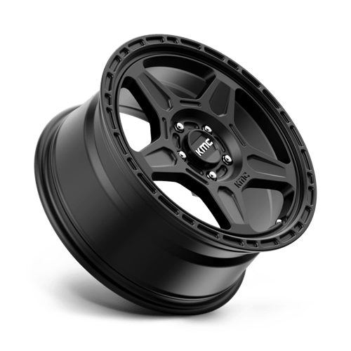 KMC KM721 ALPINE Satin Black 17x8 +38 5x108mm 72.6mm - WheelWiz