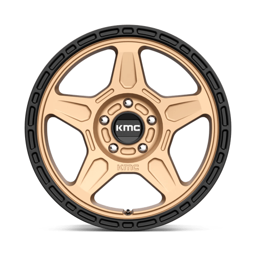 KMC KM721 ALPINE Matte Bronze With Black Lip 17x8 +38 5x110mm 72.6mm - WheelWiz