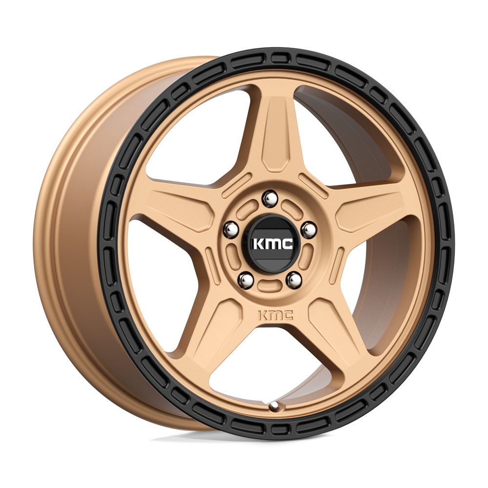 KMC KM721 ALPINE Matte Bronze With Black Lip 18x8 +38 5x120mm 74.1mm - WheelWiz