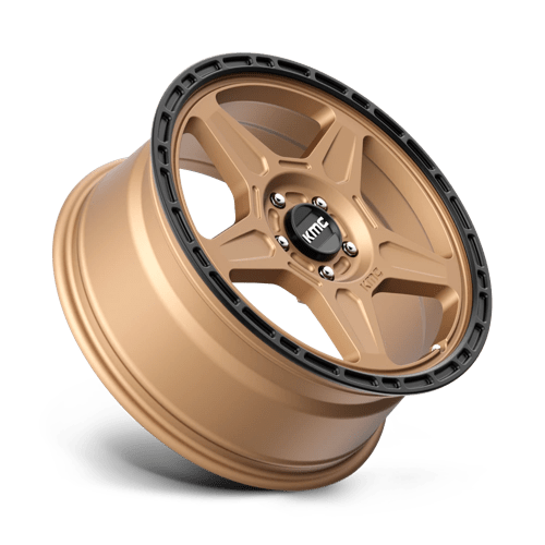 KMC KM721 ALPINE Matte Bronze With Black Lip 18x8 +38 5x120mm 74.1mm - WheelWiz