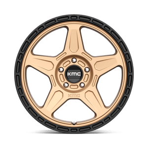 KMC KM721 ALPINE Matte Bronze With Black Lip 18x8 +38 5x120mm 74.1mm - WheelWiz