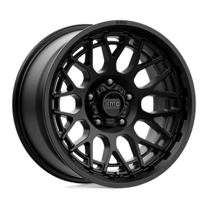 KMC KM722 TECHNIC Satin Black 18x9 0 5x127mm 71.5mm - Wheelwiz
