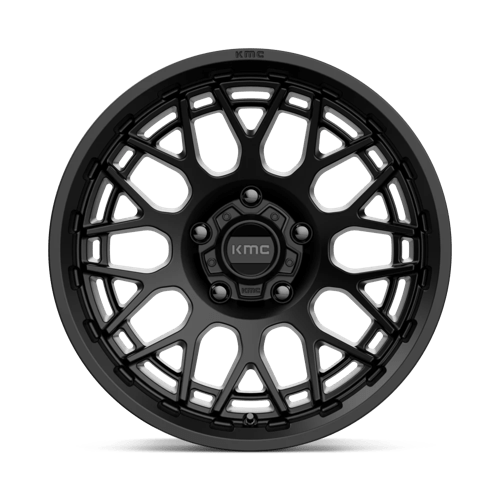 KMC KM722 TECHNIC Satin Black 18x9 +18 5x127mm 71.5mm - Wheelwiz