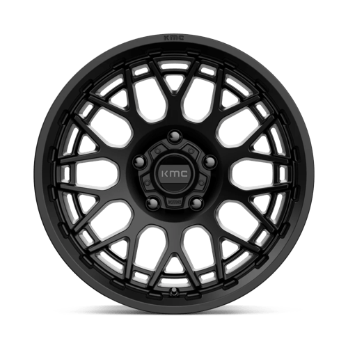 KMC KM722 TECHNIC Satin Black 17x8.5 0 5x127mm 71.5mm - Wheelwiz