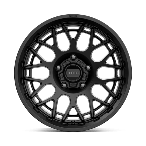 KMC KM722 TECHNIC Satin Black 17x8.5 +18 5x127mm 71.5mm - Wheelwiz