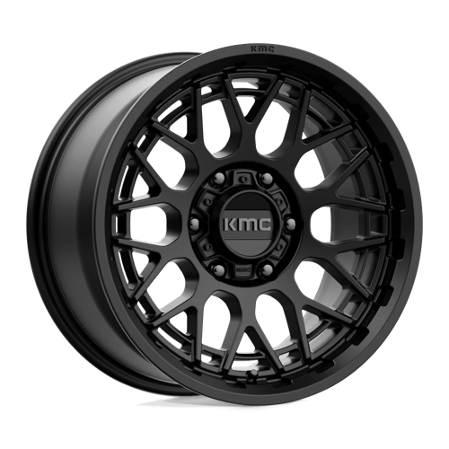 KMC KM722 TECHNIC Satin Black 17x8.5 +18 6x120mm 66.9mm - Wheelwiz