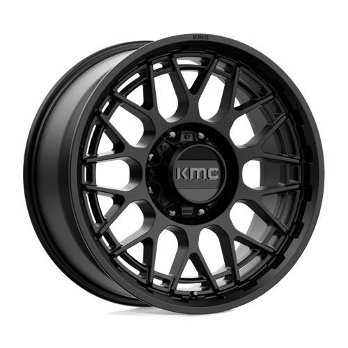 KMC KM722 TECHNIC Satin Black 20x9 +18 8x180mm 124.2mm - Wheelwiz