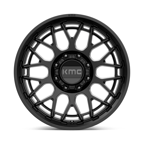 KMC KM722 TECHNIC Satin Black 20x9 +18 8x180mm 124.2mm - Wheelwiz