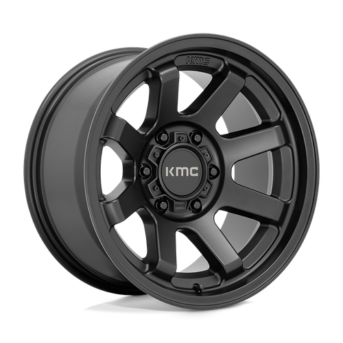 KMC KM723 TRAIL Satin Black 17x9 -12 6x139.7mm 106.1mm - Wheelwiz